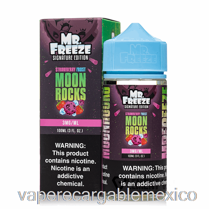 Vape Recargable Moonrocks - Frosted Fresa - Mr Frozen - 100ml 0mg